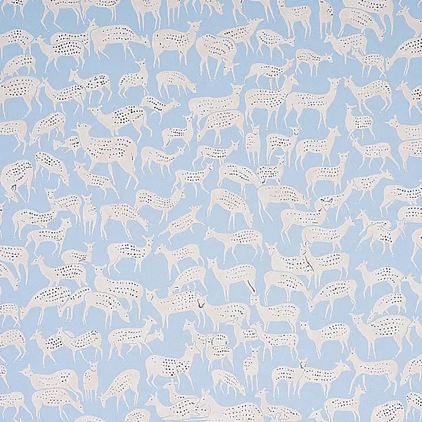 Schumacher Wallpaper 5012490 Fauna Slate Blue