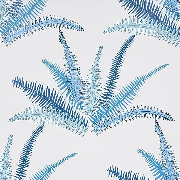 Schumacher Wallpaper 5012620 Canyon Ferns Lagoon