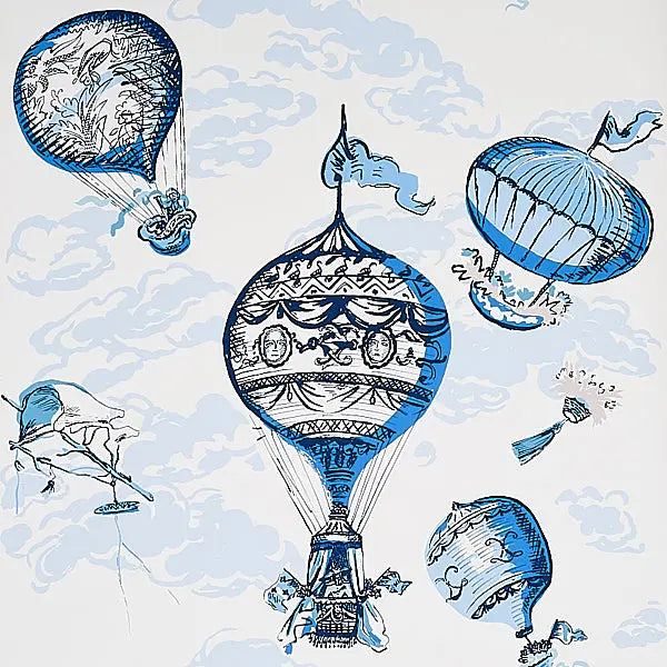 Schumacher Wallpaper 5012790 Balloons Blue