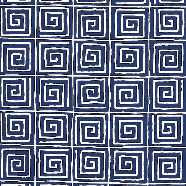 Schumacher Wallpaper 5012813 Trousdale Midnight Blue