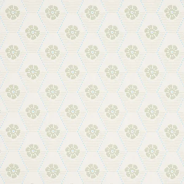 Schumacher Wallpaper 5013160 Hive Bloom Sage