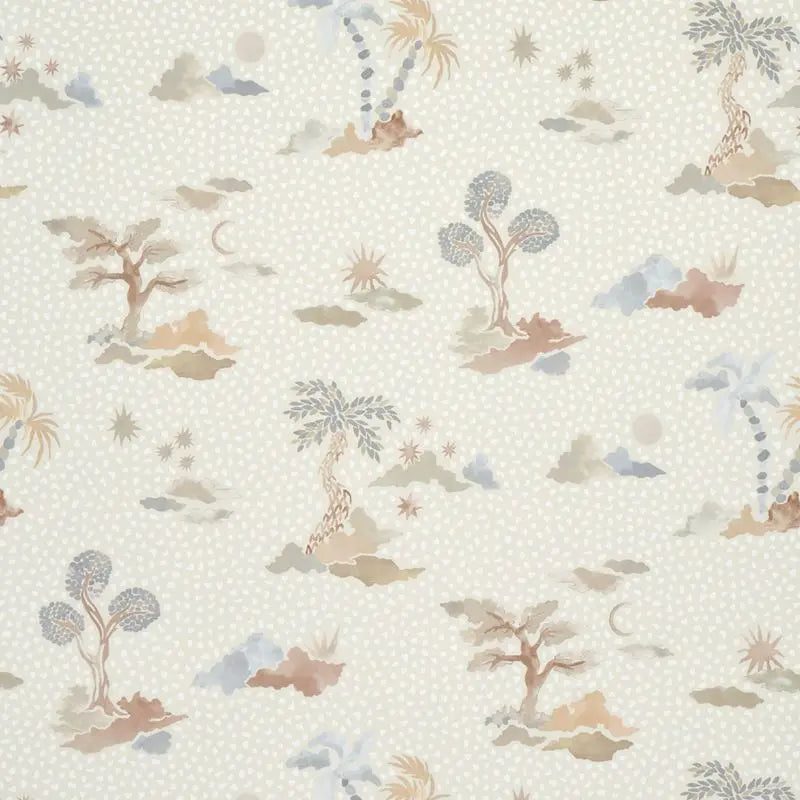 Schumacher Wallpaper 5013521 Valletta Moonstone