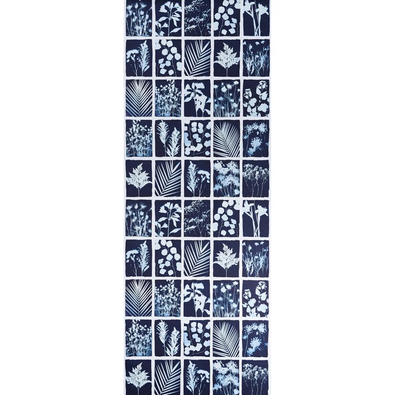 Schumacher Wallpaper 5013970 Cyanotype Panel Indigo