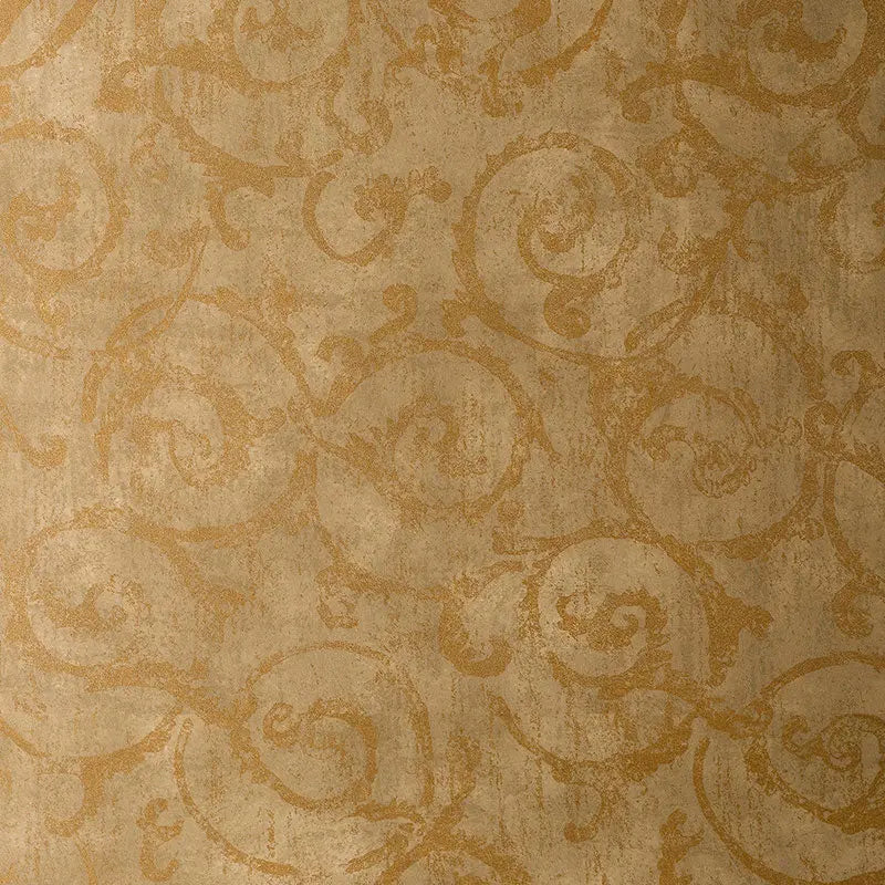 Schumacher Wallpaper 528170 Bernini Scroll Brushwood