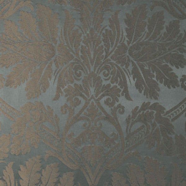 Schumacher Fabric 60422 Luciano Silk Damask Azurro