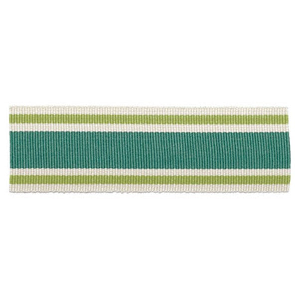 Schumacher Fabric Trim 63131 Cabana Braid Lagoon