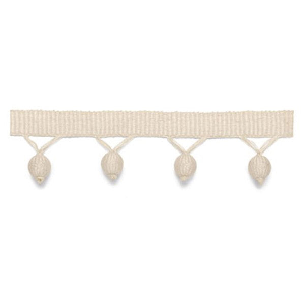 Schumacher Fabric Trim 63140 Delray Bobble Fringe Vanilla