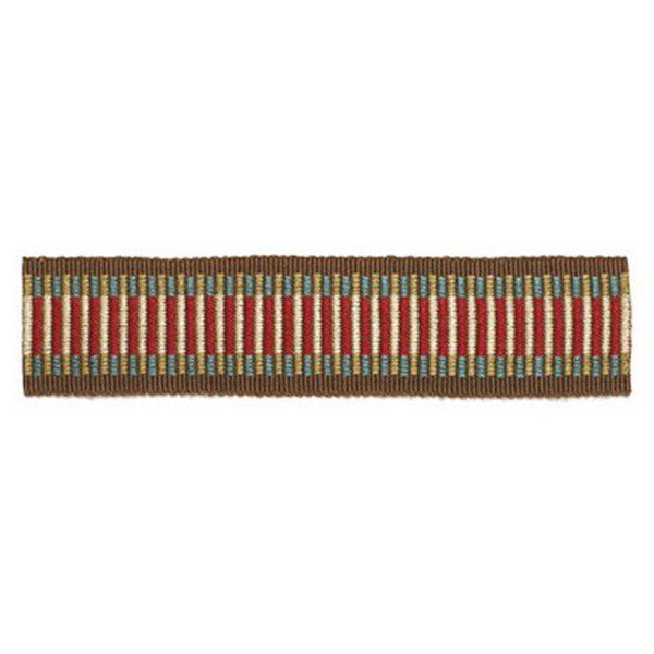 Schumacher Fabric Trim 63330 Litchfield Braid Rosewood