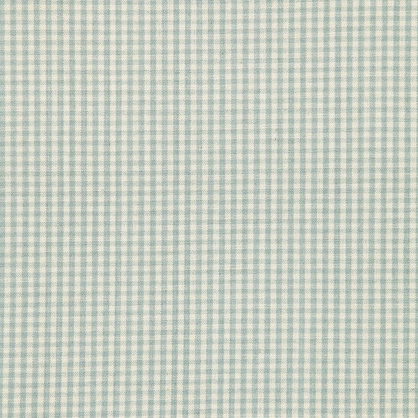 Schumacher Fabric 64622 Barnet Cotton Check Aqua