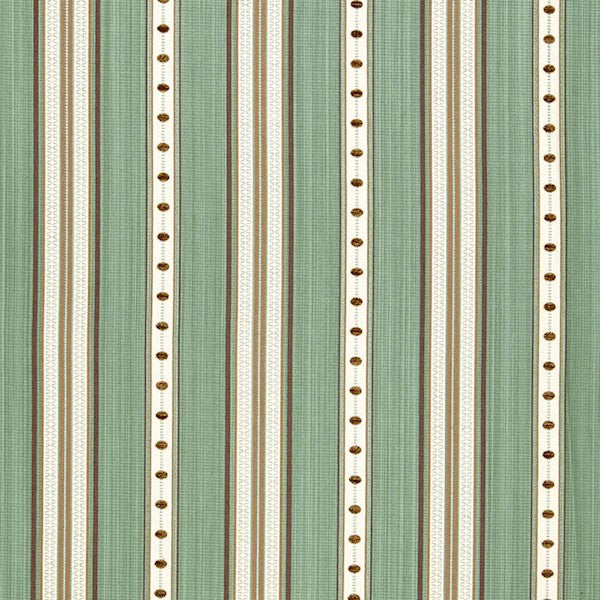 Schumacher Fabric 64753 Francesca Stripe Aqua