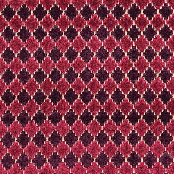 Schumacher Fabric 65640 Marrakesh Velvet Black Cherry