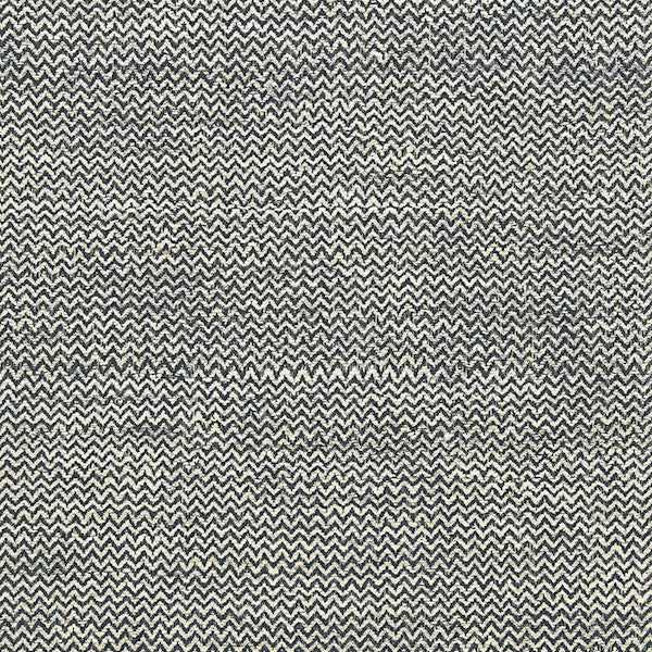 Schumacher Fabric 65831 Alhambra Weave Charcoal Ivory