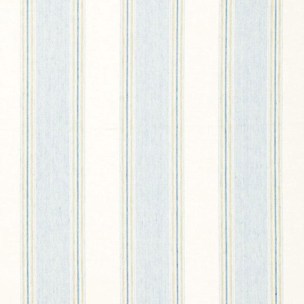 Schumacher Fabric 66082 Savannah Linen Stripe Chambray