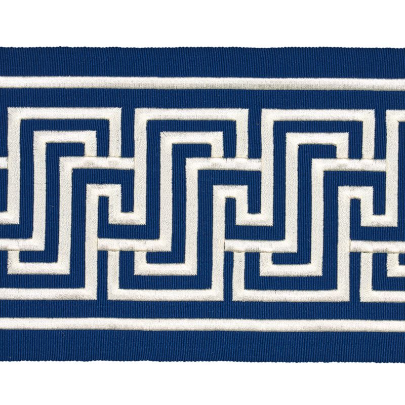 Schumacher Fabric Trim 66149 Labyrinth Tape Navy