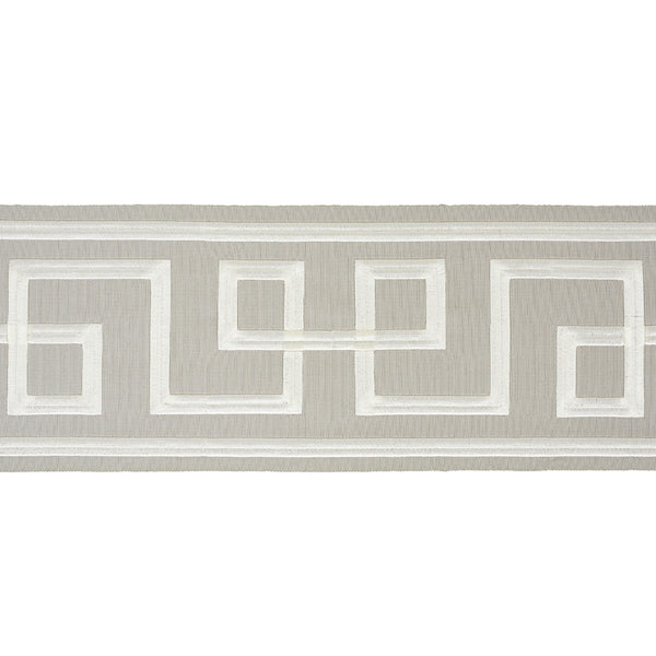 Schumacher Fabric Trim 66167 Octavius Tape Grey