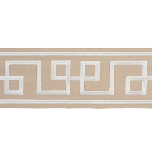 Schumacher Fabric Trim 66168 Octavius Tape Natural