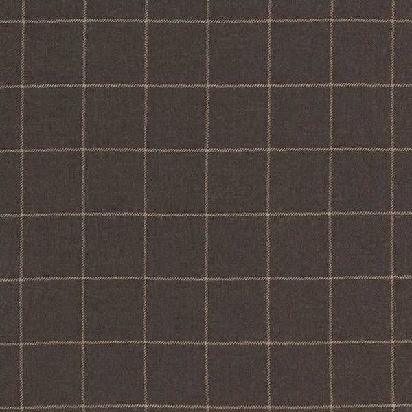 Schumacher Fabric 66770 Bancroft Wool Plaid Sable
