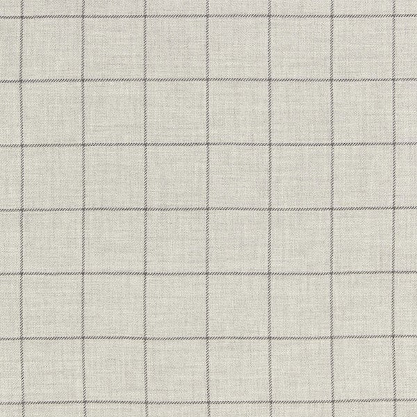 Schumacher Fabric 66772 Bancroft Wool Plaid Fog