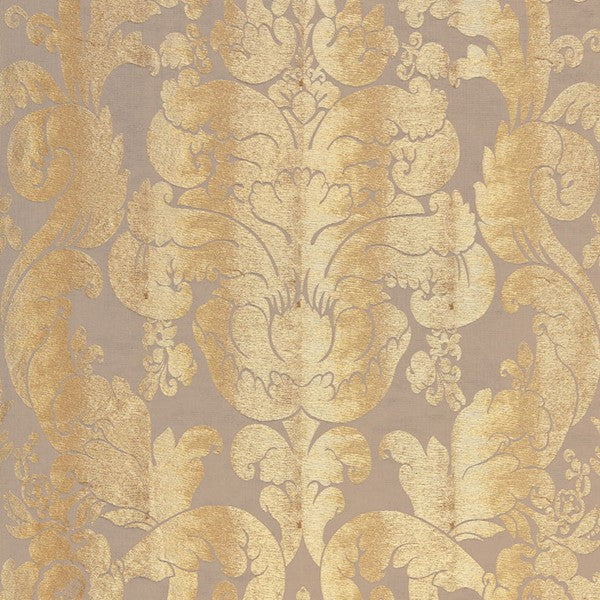 Schumacher Fabric 66841 Zelda Damask Gilt