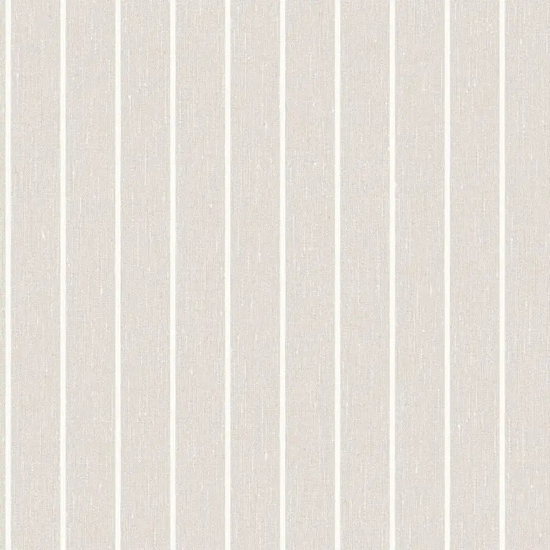 Schumacher Wallpaper 6858 Shirt Stripe Stone