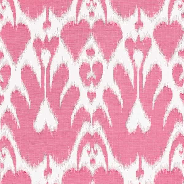 Schumacher Fabric 68583 Lela Cotton Ikat Berry