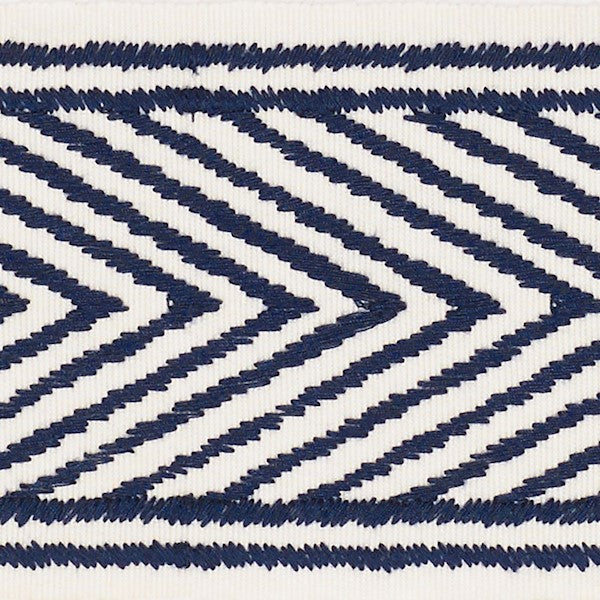 Schumacher Fabric Trim 69962 Nicholson Tape Navy