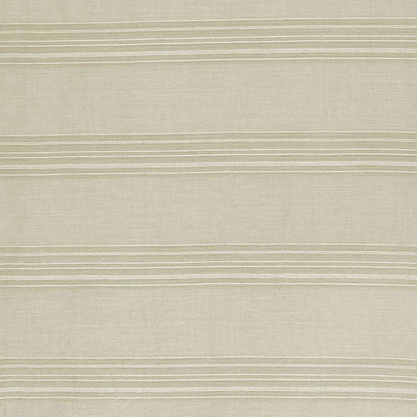 Schumacher Fabric 70110 Banded Stripe Oyster