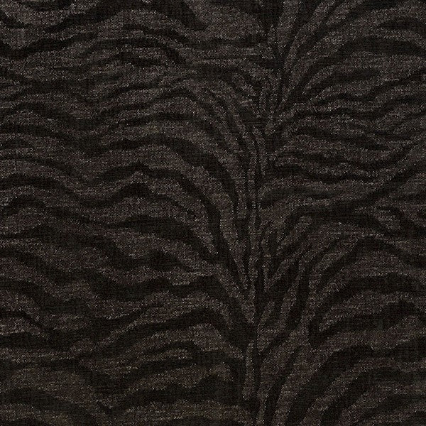 Schumacher Fabric 70512 Tiger Chenille Charcoal