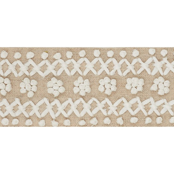 Schumacher Fabric Trim 70630 Sunnyvale Tape Ivory