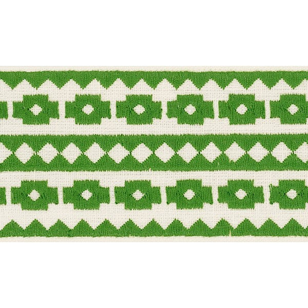 Schumacher Fabric Trim 70644 Talitha Tape Green