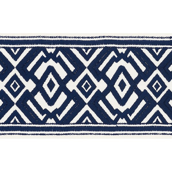 Schumacher Fabric Trim 70664 Avalon Tape Blue