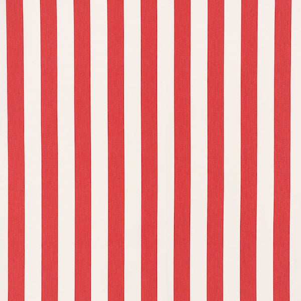 Schumacher Fabric 71329 Andy Stripe Red