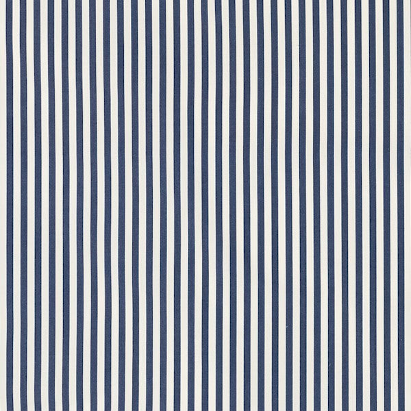 Schumacher Fabric 71344 Brigitte Stripe Navy