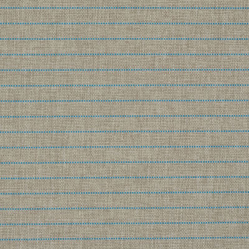 Schumacher Fabric 71814 Manning Stripe Indoor/Outdoor Aqua