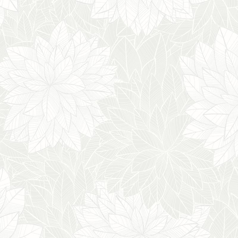 Schumacher Wallpaper 7186 Foliage White