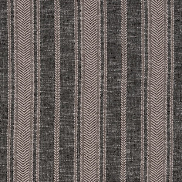 Schumacher Fabric 71912 Zina Stripe Charcoal