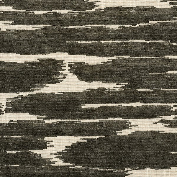 Schumacher Fabric 72552 Gibson Charcoal