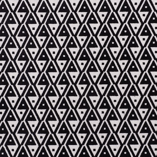 Schumacher Fabric 72992 Hoffmann Velvet Onyx