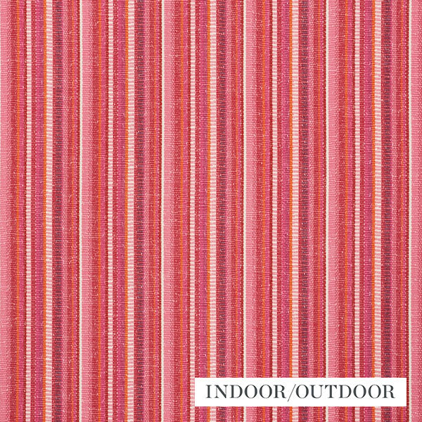 Schumacher Fabric 73111 Primavera Stripe Berry