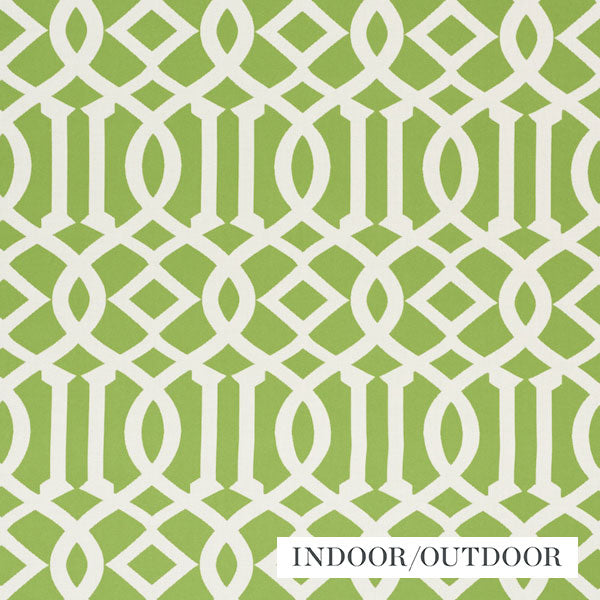 Schumacher Fabric 73160 Imperial Trellis Indoor/Outdoor Leaf