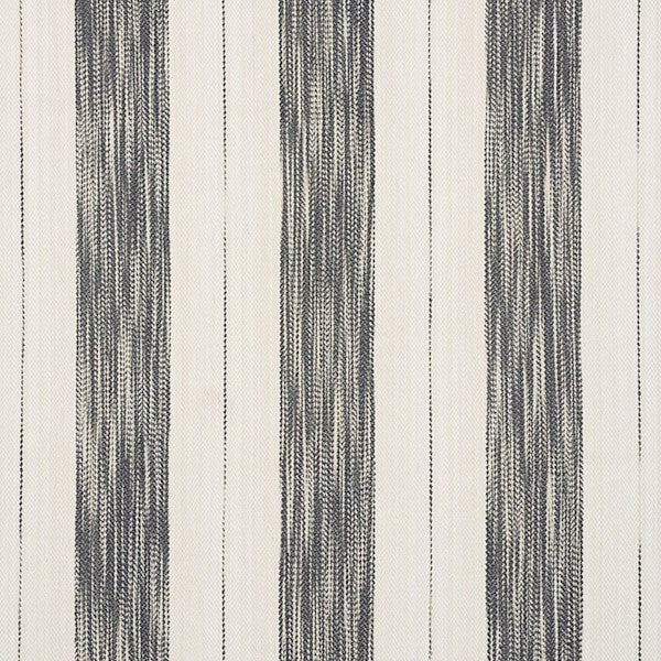 Schumacher Fabric 73312 Arroyo Stripe Charcoal