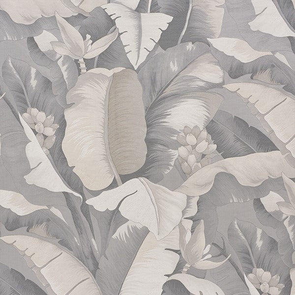 Schumacher Fabric 73891 Botanico Platinum