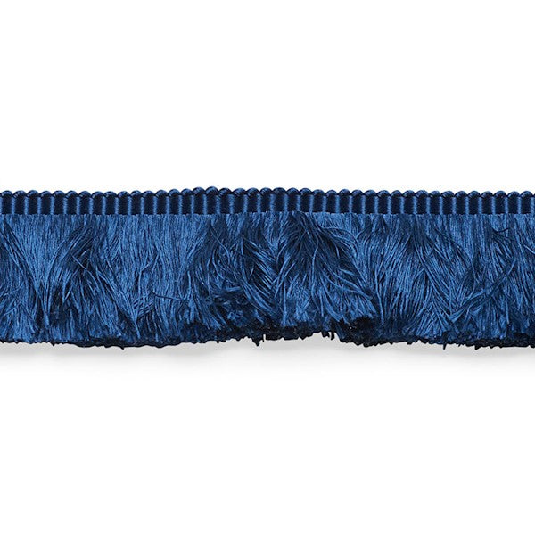 Schumacher Fabric Trim 74588 Francois Silk Brush Fringe Navy