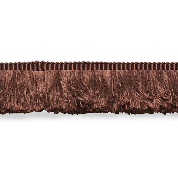 Schumacher Fabric Trim 74590 Francois Silk Brush Fringe Brown