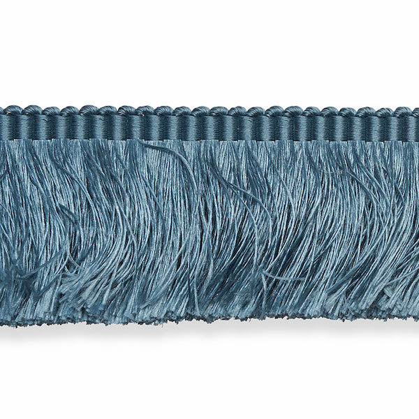 Schumacher Fabric Trim 74592 Francois Silk Brush Fringe Cadet