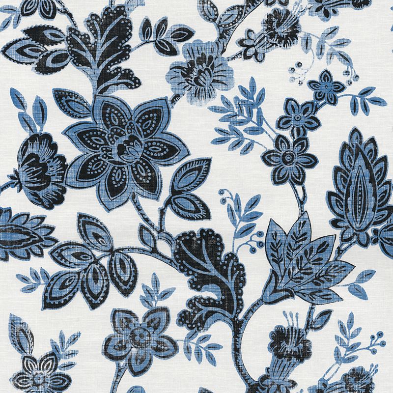 Phillip Jeffries Wallpaper 7491 Bohemia Sapphire On Cotton Canvas Linen