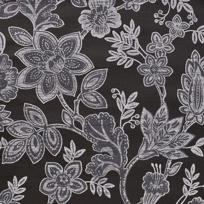 Phillip Jeffries Wallpaper 7493 Bohemia Graphite On Ebony Glazed Abaca