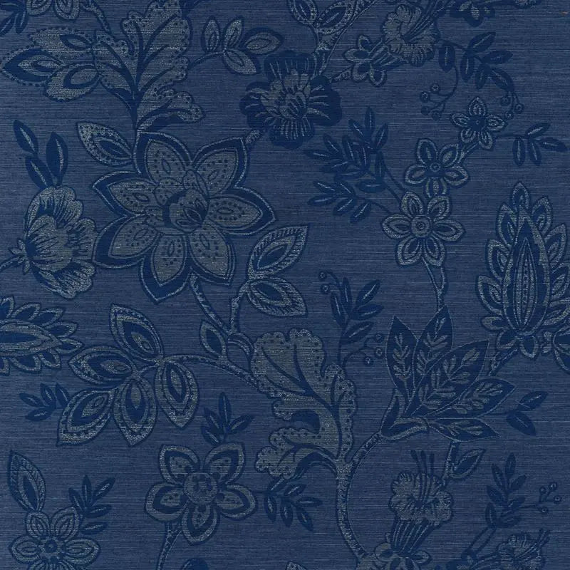 Phillip Jeffries Wallpaper 7494 Bohemia Cobalt On Blue Manila Hemp