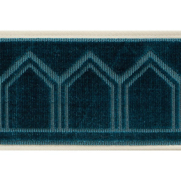 Schumacher Fabric Trim 75730 Vizier Tape Peacock