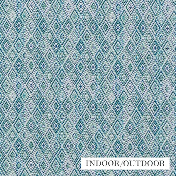 Schumacher Fabric 75920 Diamond Strie Peacock